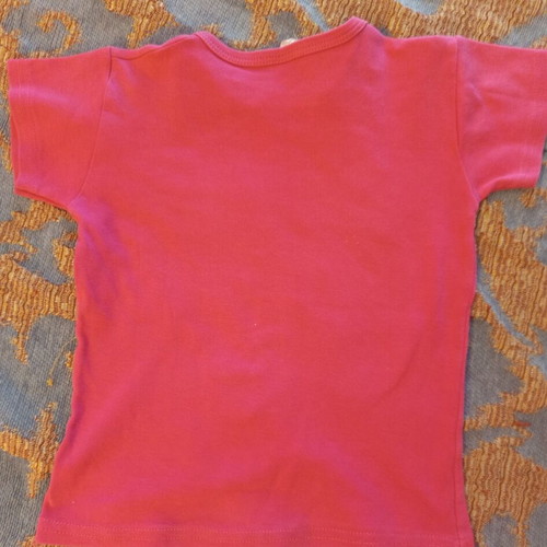 Girls' short-sleeve t-shirt like new, size 6 years, pink