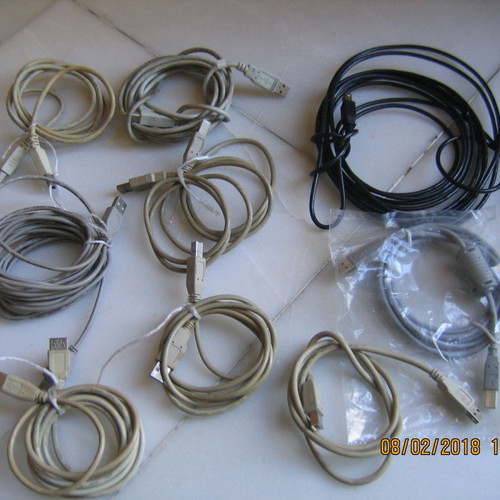 Printers used, inks, toners, connection cables and circuit boards