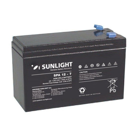 Sunlight Μπαταρία Μολύβδου 12V 7A (4.8mm) κατόπιν παραγγελίας