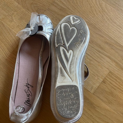 Miss Sixty silver ballerinas like new, size 38