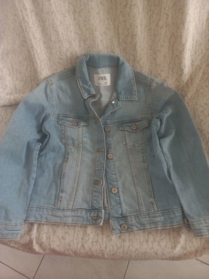 Zara jean jacket for boy like new, size 140 cm, blue