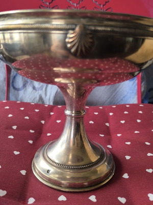 Silver-plated bowl fruit bowl like new with stamp