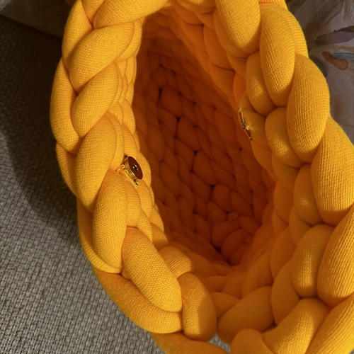 Dimi Don knitted handbag new, orange