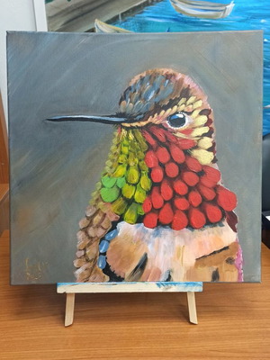 Acrylic hand painting new, dimensions 35x35