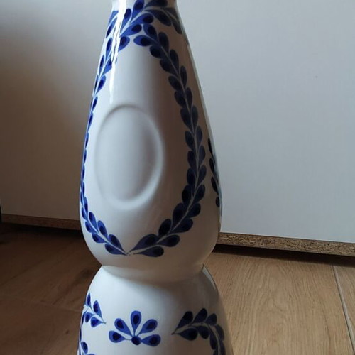 Clase Azul tequila bottle used, authentic Mexican porcelain 750ml