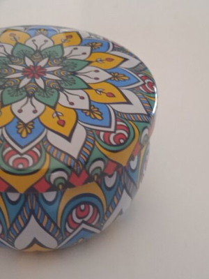 Δοχείο για ρεσό ή αρωματικά κεράκια καινούργιο, γεωμετρικό σχέδιο