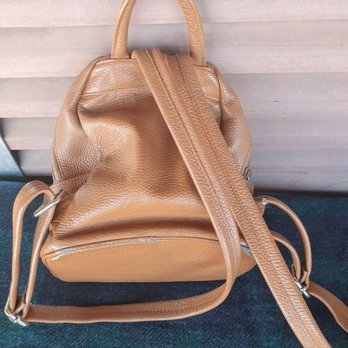 Guy Laroche small backpack used, beige brown