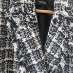 Zara crop jacket like new, size medium, checkered pattern
