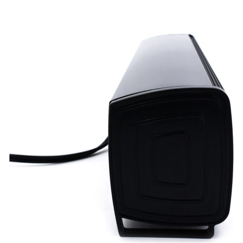 Computer speaker with decorative LED lighting, 3.5mm jack and USB new, black