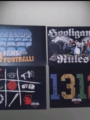 Ultras streetwear stickers used, pack of 6