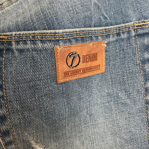 Seven jeans with rips, size 27, like new, blue