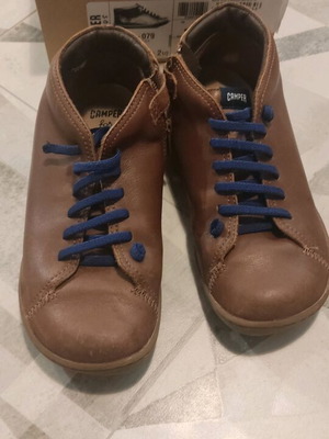 Camper kids leather brown boots size 35 like new