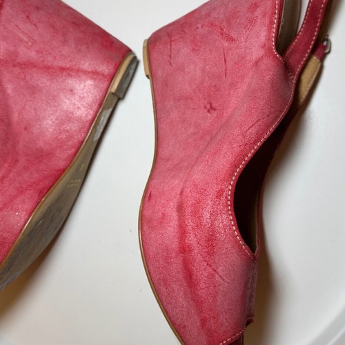 Women's platform shoes size 41 pink leather used