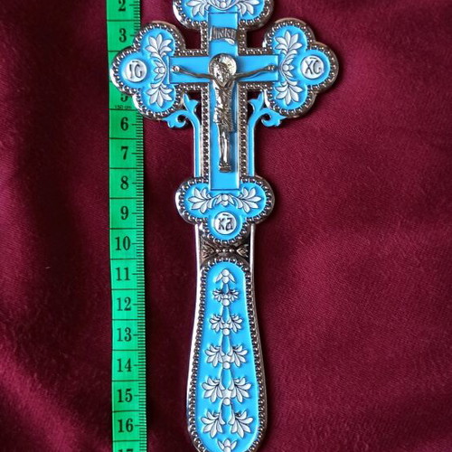 Blessing Cross zinc alloy, double-sided, new