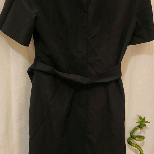 Black Mango dress like new with belt, size L
