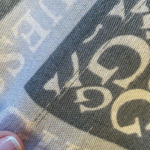 Guess scarf white and blue