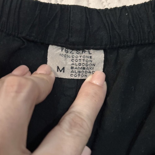 Black Cotton Bermuda Shorts size M new with pockets