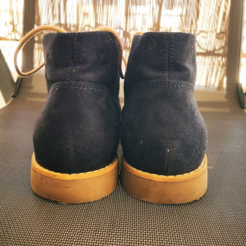 H&M blue winter velour ankle boots used size 44