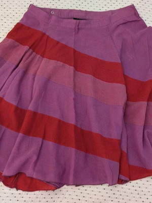 Diesel skirt like new with belt, red and purple