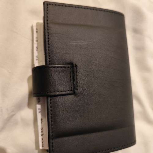 TCM Pocket Personal Organiser Genuine Leather new, 10.5x14.5cm