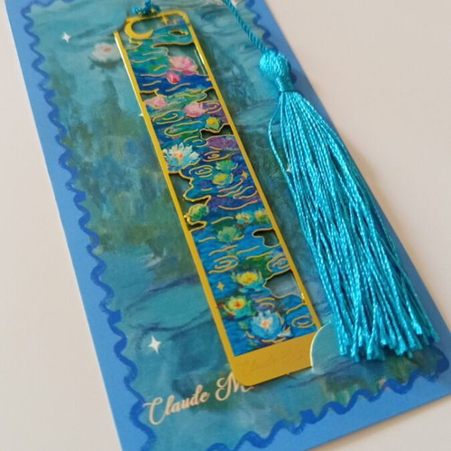 Claude Monet Waterlilies Metal Bookmark new