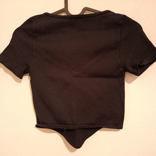 Summer top for girls 16 years old, cotton, black, like new