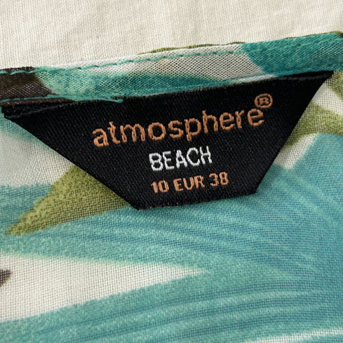 Transparent beach caftan kimono
