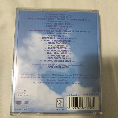 MiniDisc Images The Best of Jean Michel Jarre like new