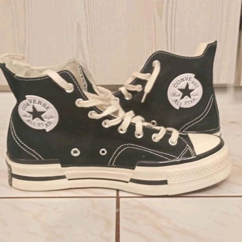 Converse Chuck 70 Plus Seasonal Flatforms boots like new, black/egret
