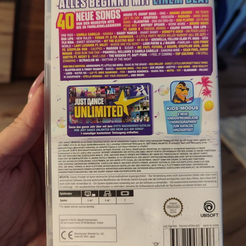 Just Dance 2019 Nintendo Switch game like new, German