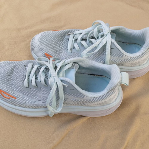 UP Double Energy women's sneakers, light blue and orange, size 40