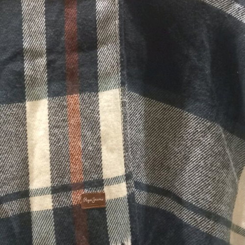 Pepe Jeans checked cape like new, summer blue