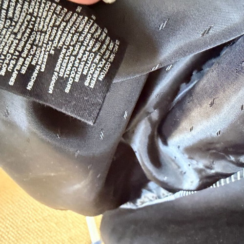 H&M Black Trench Coat used, size 36 Small
