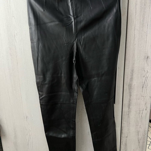 Zara leather pants used, black, size S