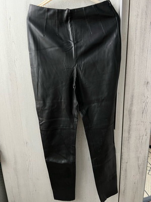 Zara leather pants used, black, size S