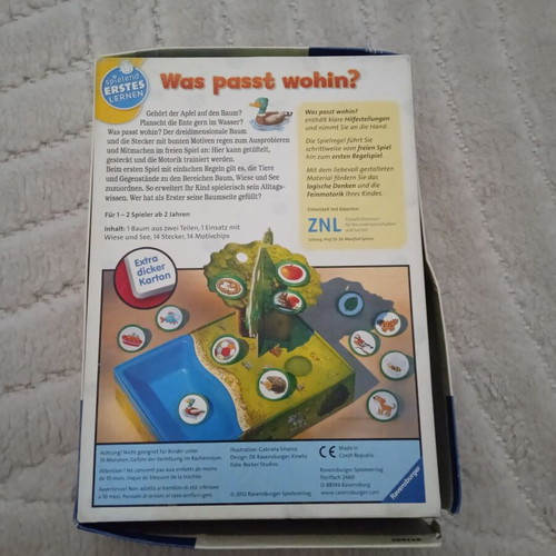 Was passt wohin? Ravensburger educational game used, German language