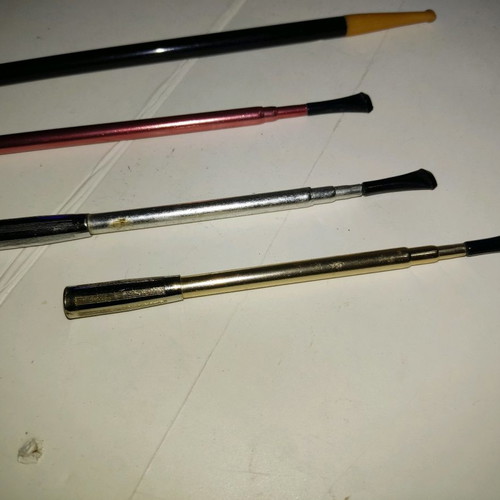 Women's smoking pipes used, set of 4 pieces