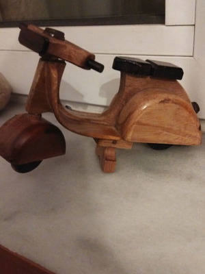 Decorative wooden Vespa model