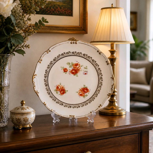 Triptis German porcelain used, 27 cm diameter