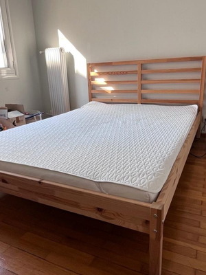 IKEA bed with mattress, like new