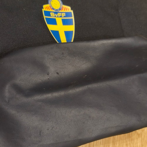 Adidas Sweden SvFF Football Boot Bag used, navy blue and yellow