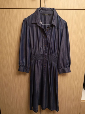 Midi dress Desiree blue denim, size Large, like new