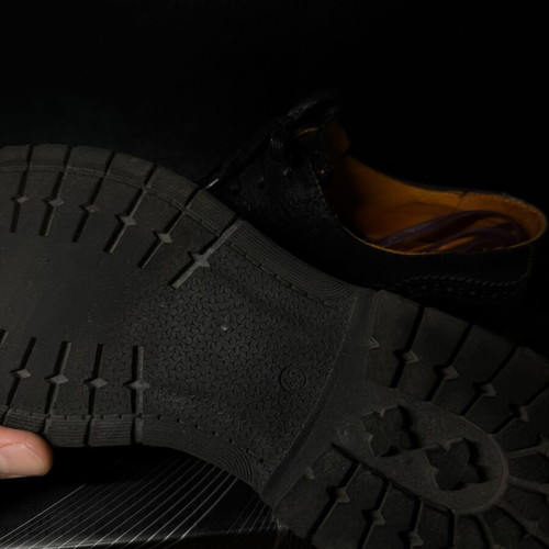 Ambitious Crotone leather shoes, size 43, black