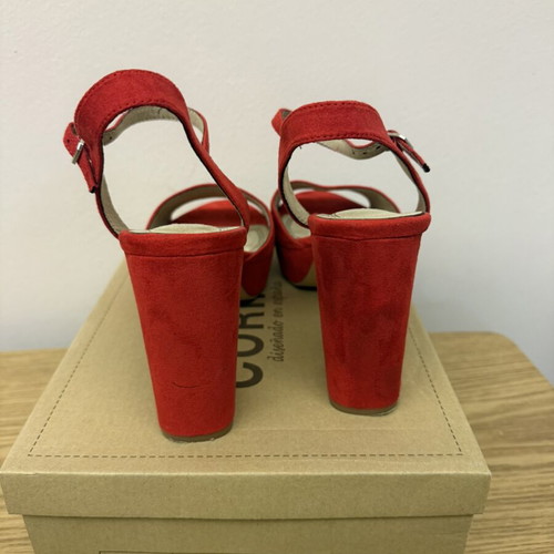 Corina high heels sandals like new, red, size 40