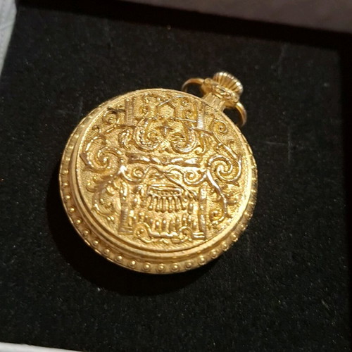 Vintage ANKER pocket watch mechanical like new, gold tone