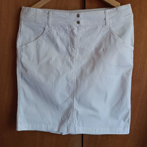 Trussardi Jeans white mini skirt like new, size L