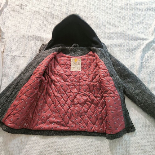 Montgomery coat used, grey, Pull & Bear, size L