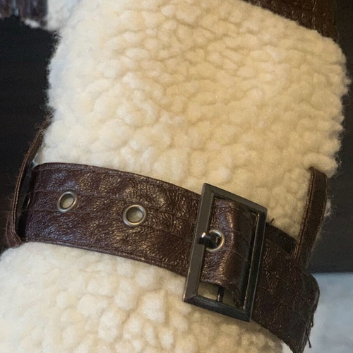 Jacket new, white and brown, size S