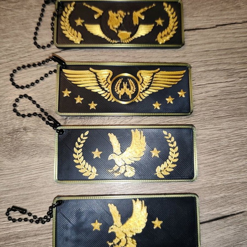 CS2 / CS:GO Collectible Rank Tags 4-piece set new
