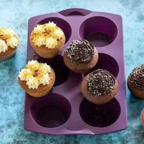 Tupperware silicone cupcake mold new